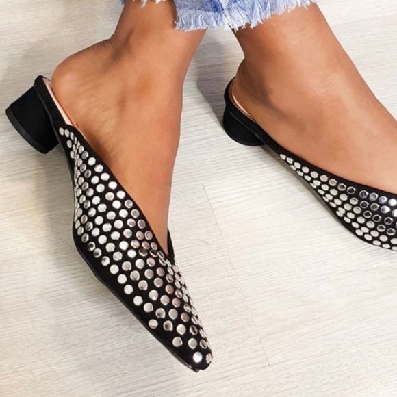 Zara Shoes - Zara Studded Mules